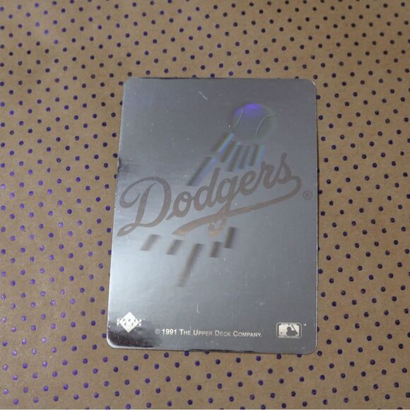 LA Dodgers Holo Sticker Baseball Card - Picture 1 of 1